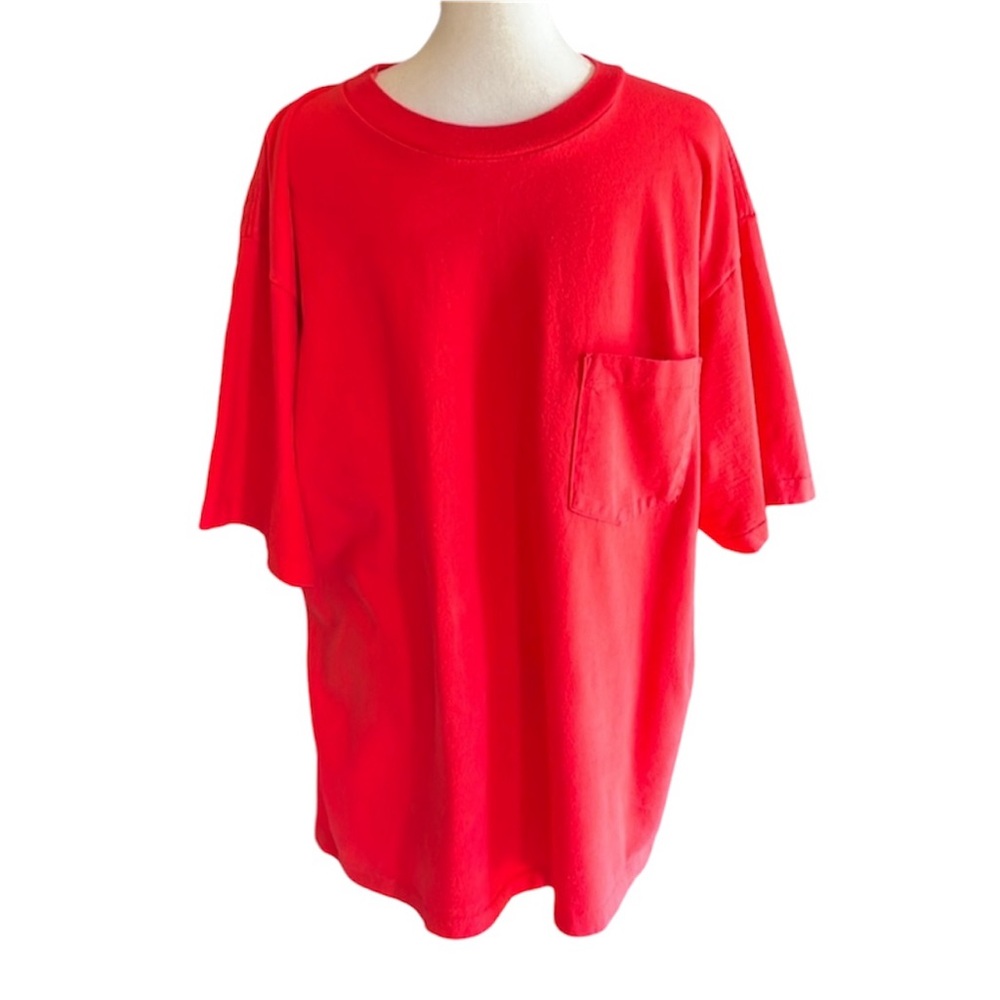 OTTO Comfy Cotton Red Jersey Knit T-Shirt Size L